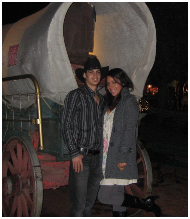 Rocio and I in Trail Dust Town.