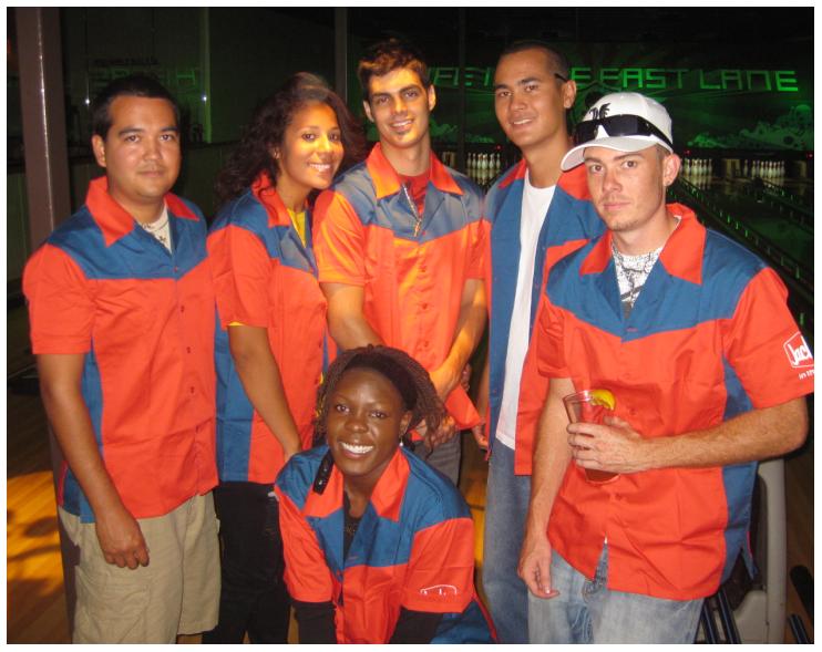Team Eventful in the 2009 Jack in the Box GutterBowl Tournament.
