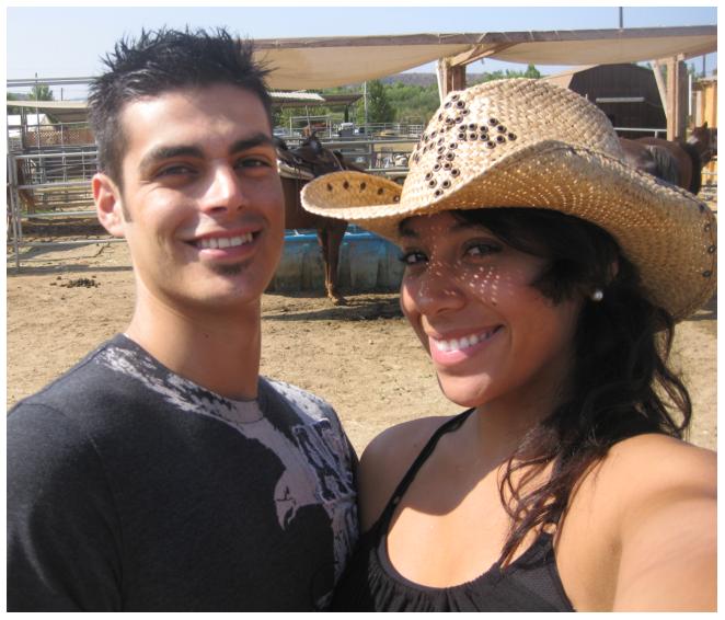 Rocio and I at Happy Trails Ranch.