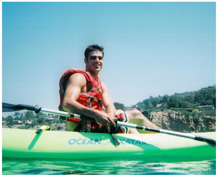 Kayaking in the mighty La Jolla Cove.