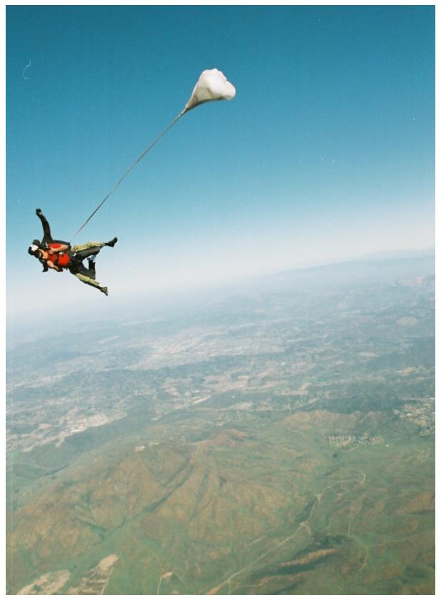 Falling from 13,000 ft.