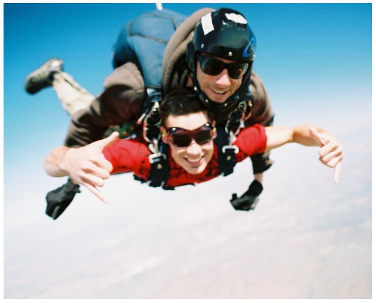 Hang loose, literally. The view was amazing, simply surreal. 