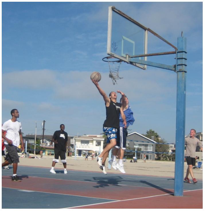 Taking it to the hole down in South Mission Beach.