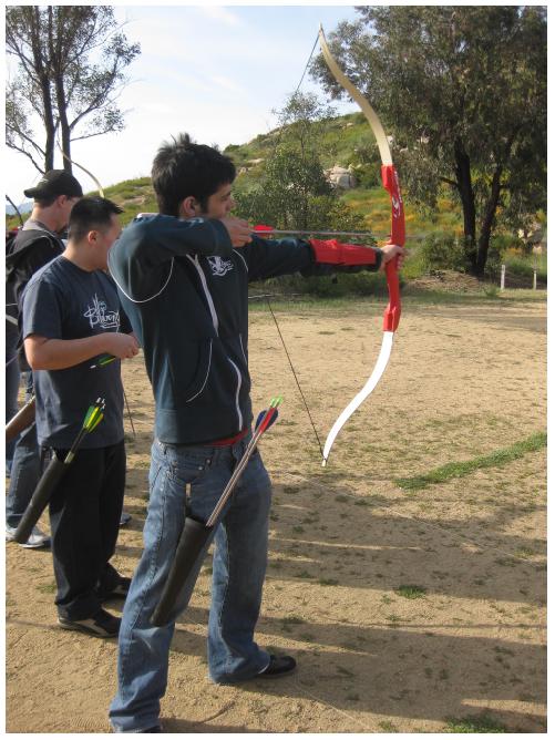 Shootin like a true Robin Hood.
