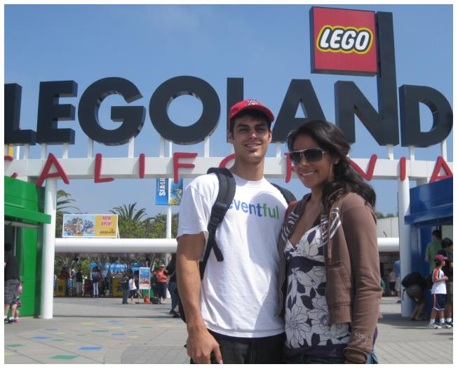 Rocio and I usually our free tickets for Legoland.