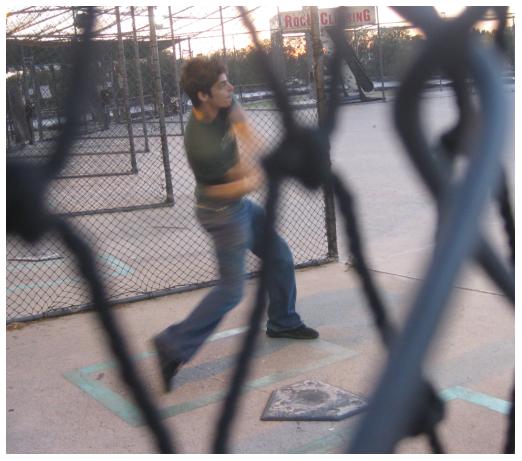 Batting practice at Golf N Stuff.
